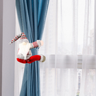 2pcsクリスマスの装飾のための非編まれた生地のTiebackのカーテンのバックル