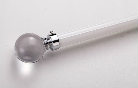 良い価格 aluminum material silent to slide curtain rod for heavy curtains with crystal finals オンライン