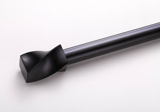 良い価格 6063のアルミ合金の直径22mmの頑丈なカーテン・レール黒い色 オンライン